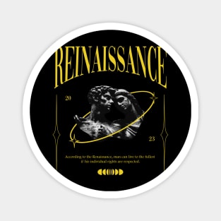 Renaissance Yellow Streetwear Design Statue Roman Magnet